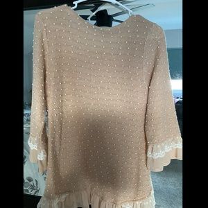 🖤a’reve light pink 3/4 sleeve shirt